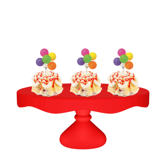 Raspberry Truffle Neon Balloon Cluster Bundties-Bundt Cakes-