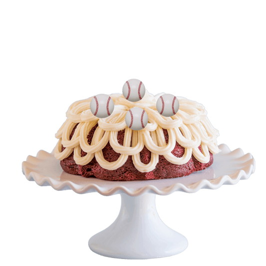 Red Velvet Baseball Bundt Cake - Bundt Cakes