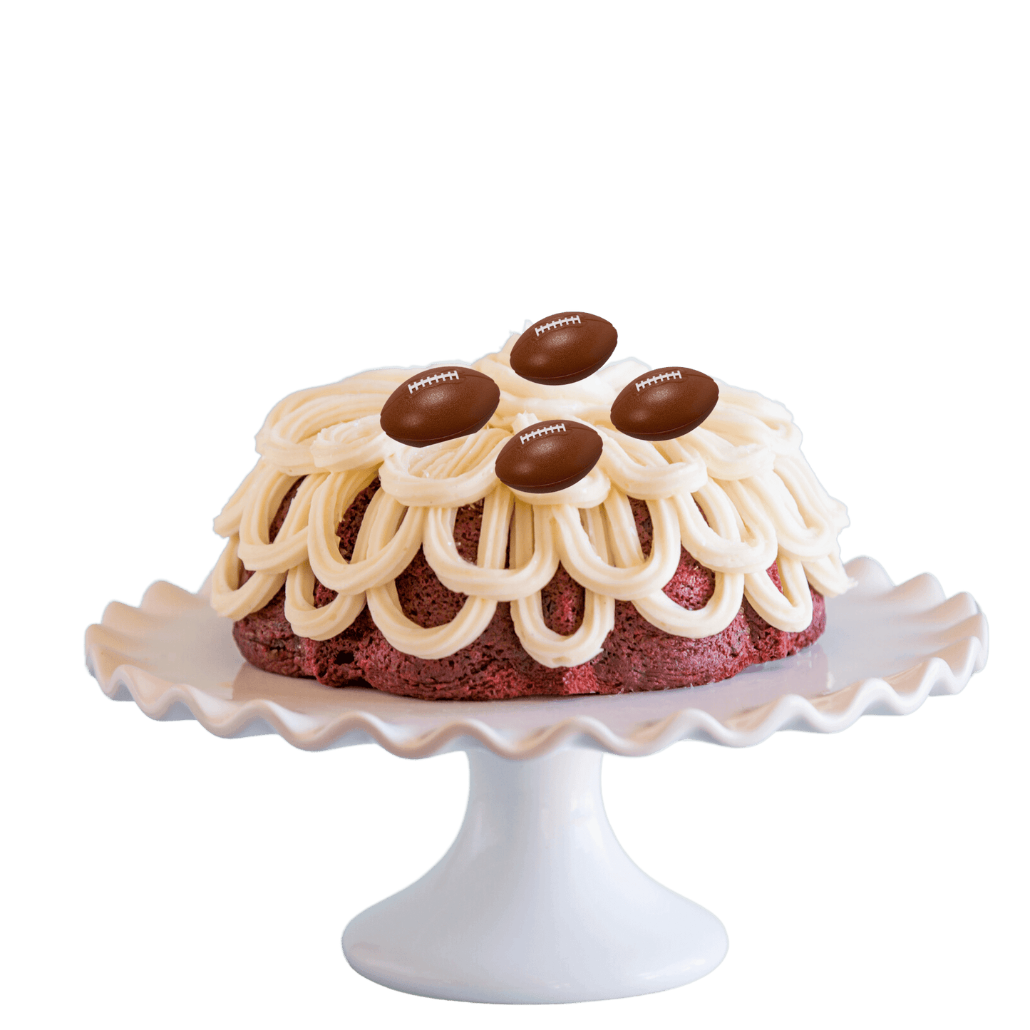 Red Velvet Football Bundt Cake - Bundt Cakes
