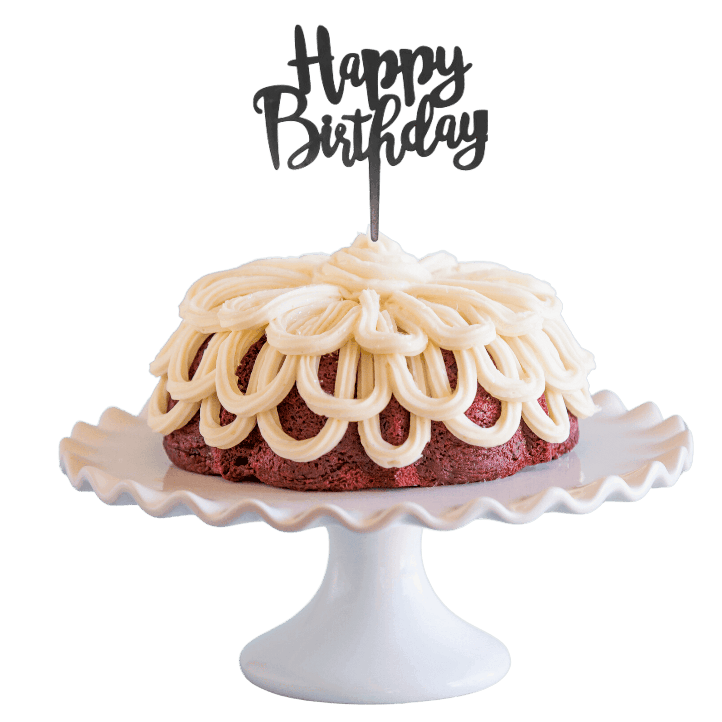 Big Bundt Cakes | "HAPPY BIRTHDAY" Topper & Candle Holder Bundt