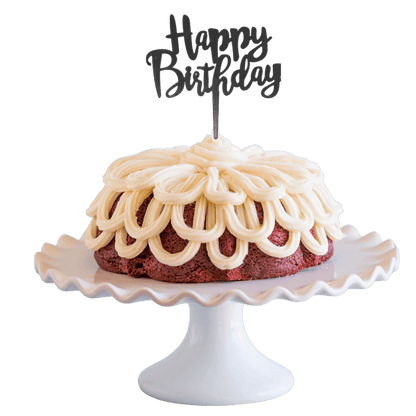 Big Bundt Cakes | "HAPPY BIRTHDAY" Topper & Candle Holder Bundt