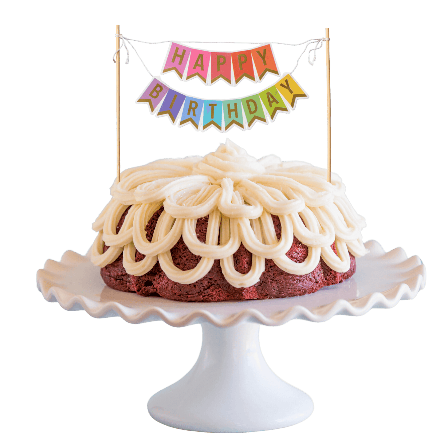 Big Bundt Cakes | "HAPPY BIRTHDAY" Awning Banner Bundt Cake