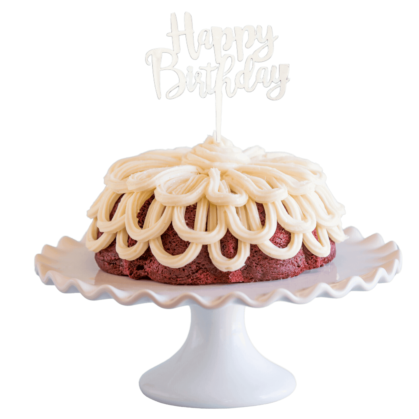 Big Bundt Cakes | "HAPPY BIRTHDAY" Topper & Candle Holder Bundt