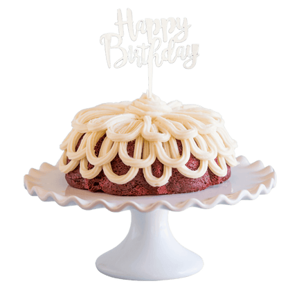 Big Bundt Cakes | "HAPPY BIRTHDAY" Topper & Candle Holder Bundt