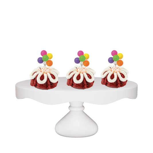 Red Velvet Neon Balloon Cluster Bundties-Bundt Cakes-