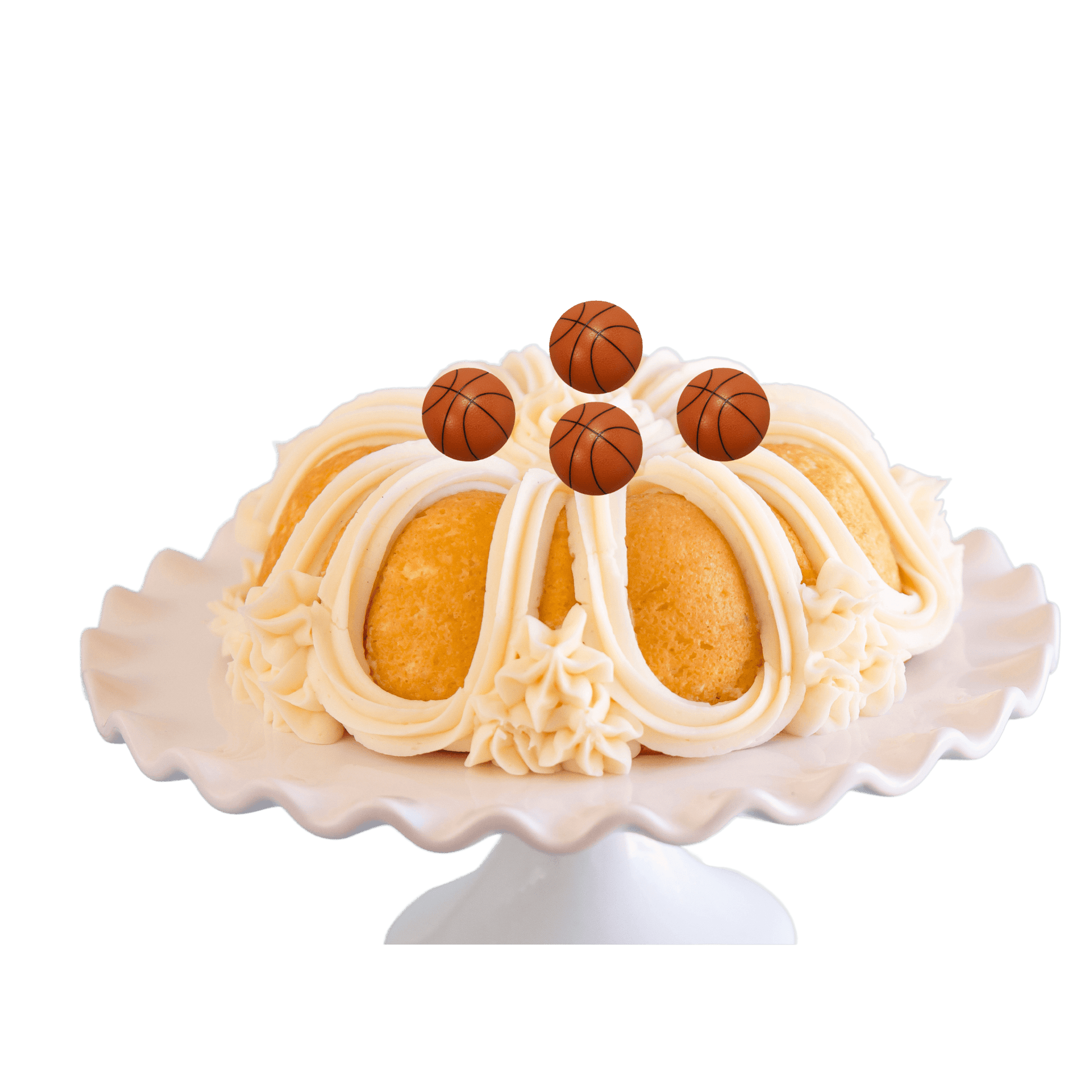 Vanilla Bean Basketball Bundt Cake - Bundt Cakes