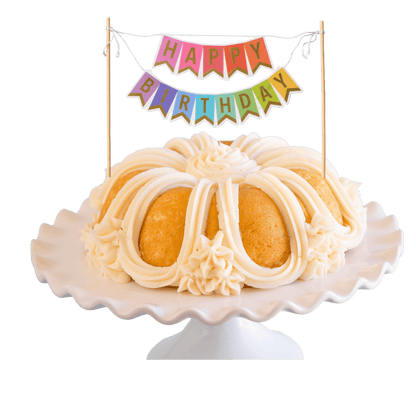 Big Bundt Cakes | "HAPPY BIRTHDAY" Awning Banner Bundt Cake