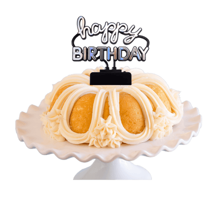 Big Bundt Cakes | "HAPPY BIRTHDAY" Neon Sign Bundt Cake