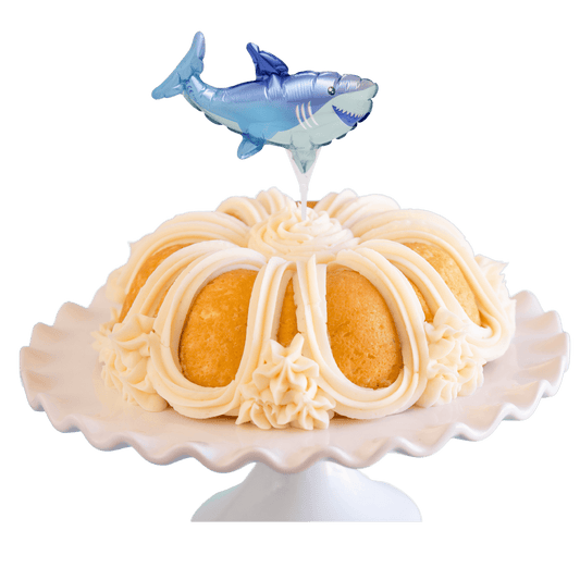 Vanilla Bean Inflatable Shark Anagram® Bundt Cake-Bundt Cakes-