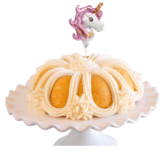 Vanilla Bean Inflatable Unicorn Anagram® Bundt Cake-Bundt Cakes-