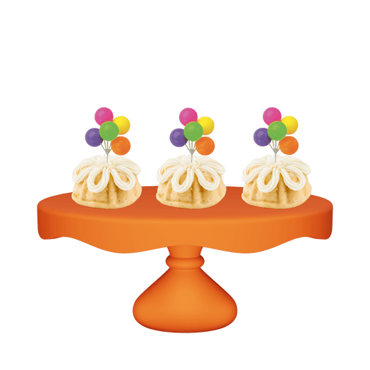 Vanilla Bean Neon Balloon Cluster Bundties-Bundt Cakes-