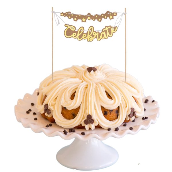 Banana Chocolate Chip | "CELEBRATE" Banner Bundt Cake