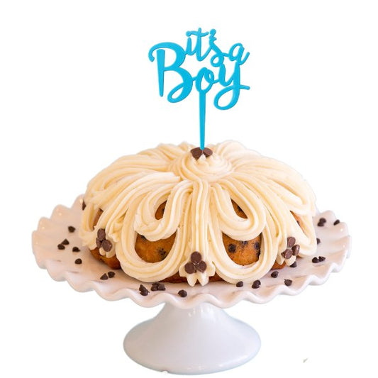 Banana Chocolate Chip | "IT'S A BOY" Bundt Cake