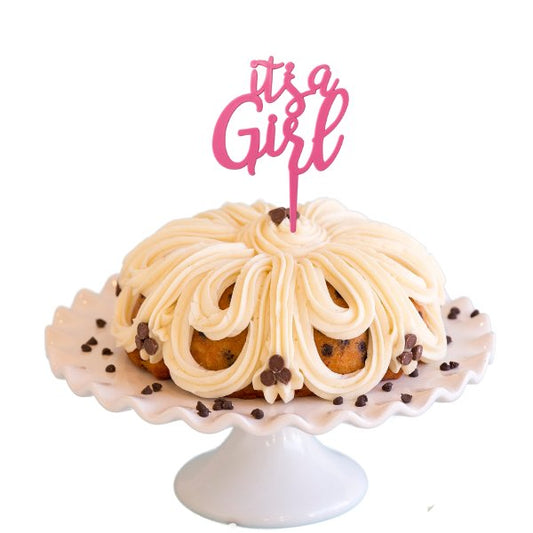 Banana Chocolate Chip | "IT'S A GIRL" Bundt Cake