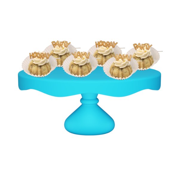 Banana Chocolate Chip | Mini Gold Balloons Bitty Bundts