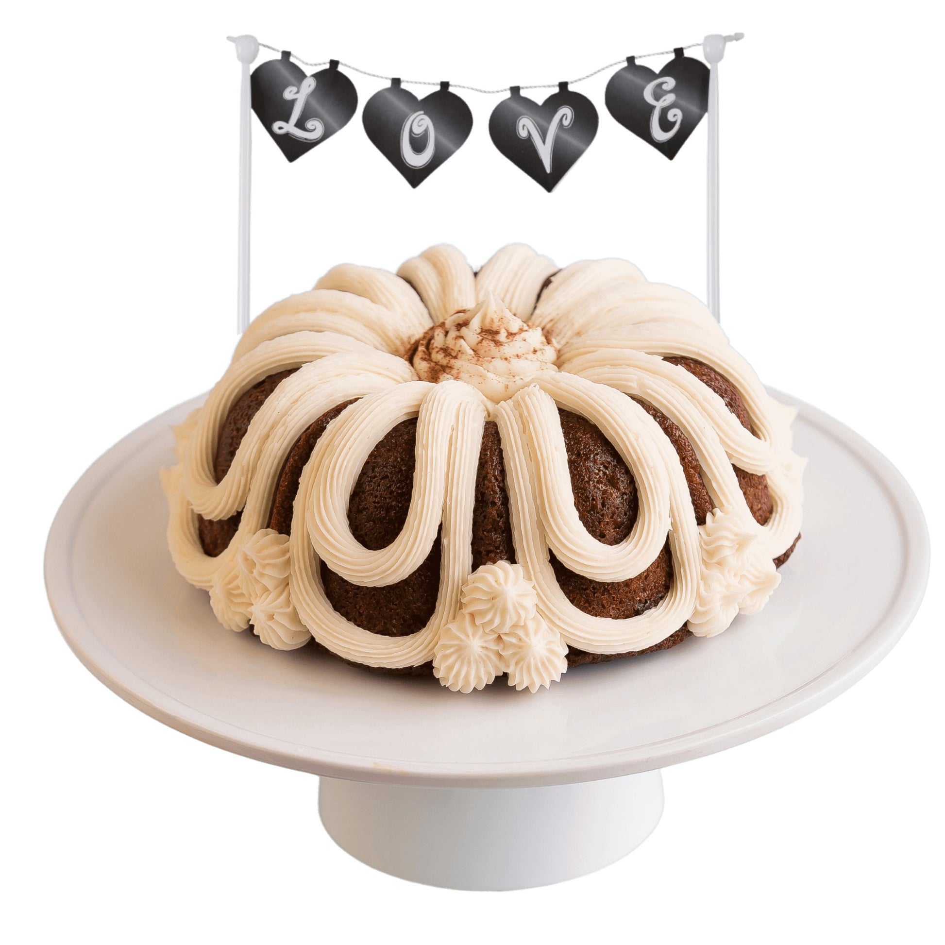 Big Bundt Cakes | Chalkboard "LOVE" Banner Bundt Cake