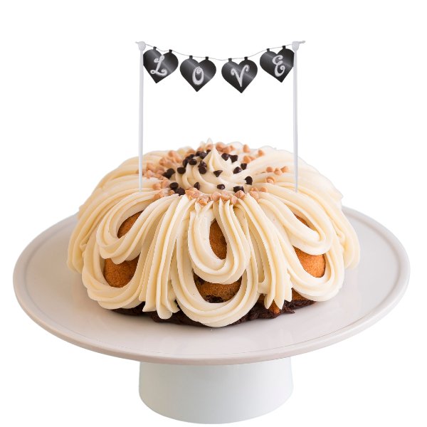 Big Bundt Cakes | Chalkboard "LOVE" Banner Bundt Cake