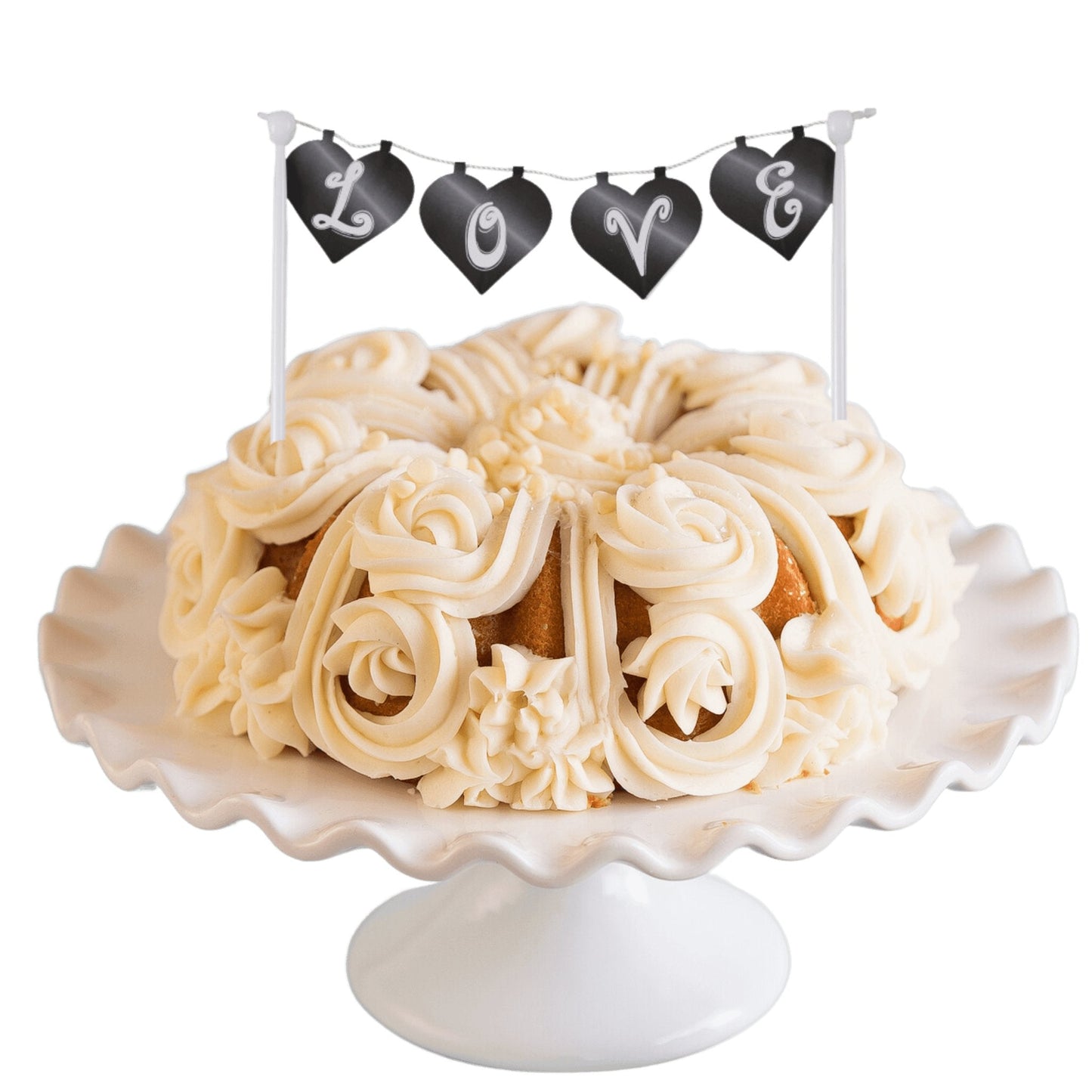 Big Bundt Cakes | Chalkboard "LOVE" Banner Bundt Cake