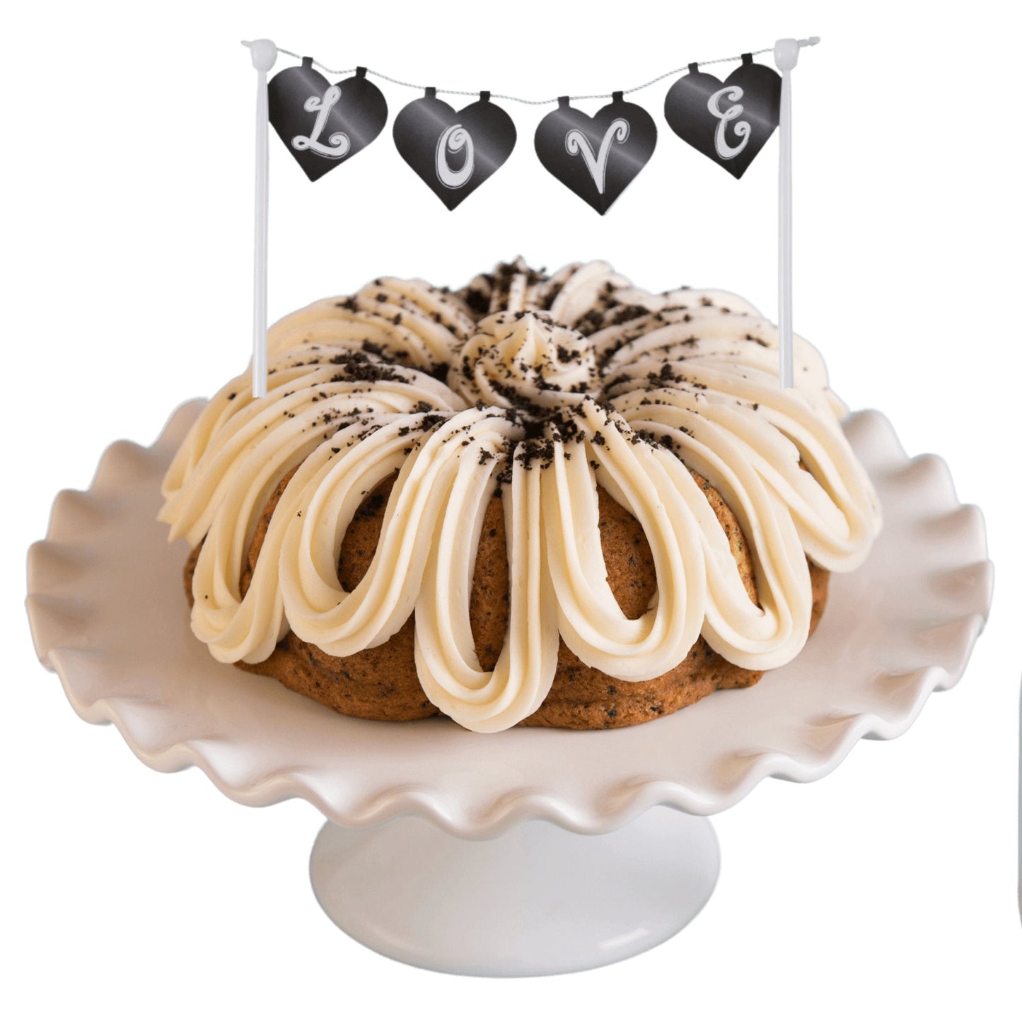 Big Bundt Cakes | Chalkboard "LOVE" Banner Bundt Cake