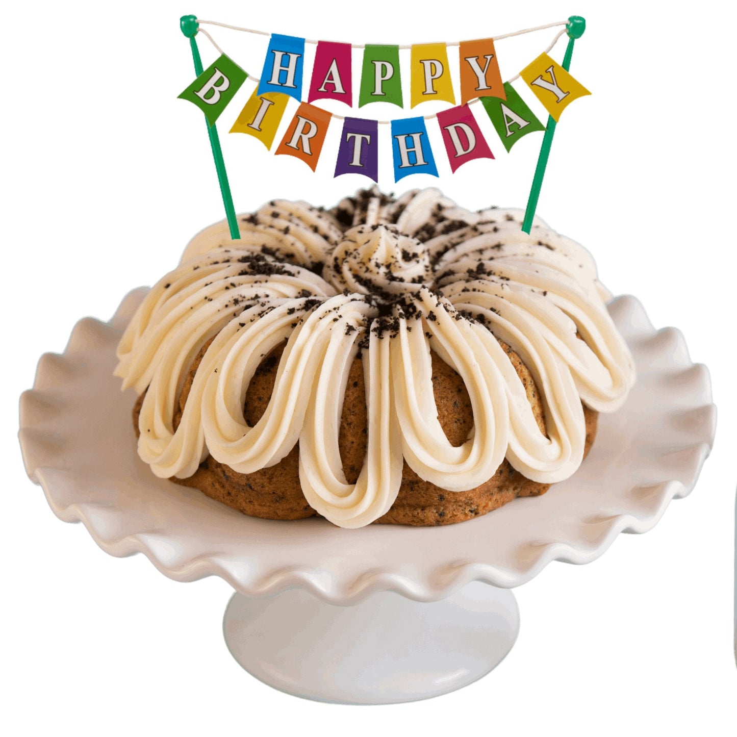 Big Bundt Cakes | "HAPPY BIRTHDAY" Bright Banner Bundt Cake