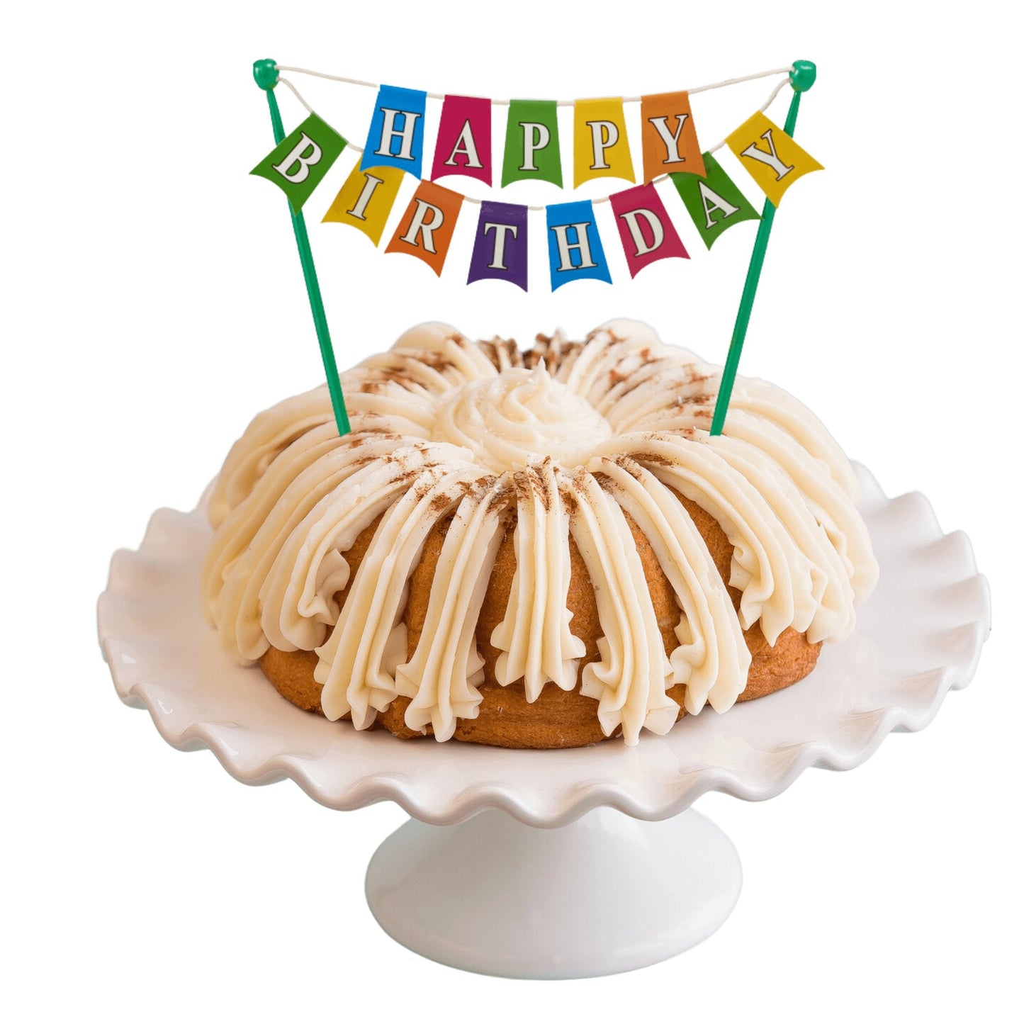 Big Bundt Cakes | "HAPPY BIRTHDAY" Bright Banner Bundt Cake