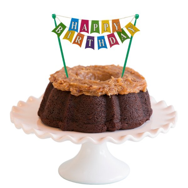 Big Bundt Cakes | "HAPPY BIRTHDAY" Bright Banner Bundt Cake