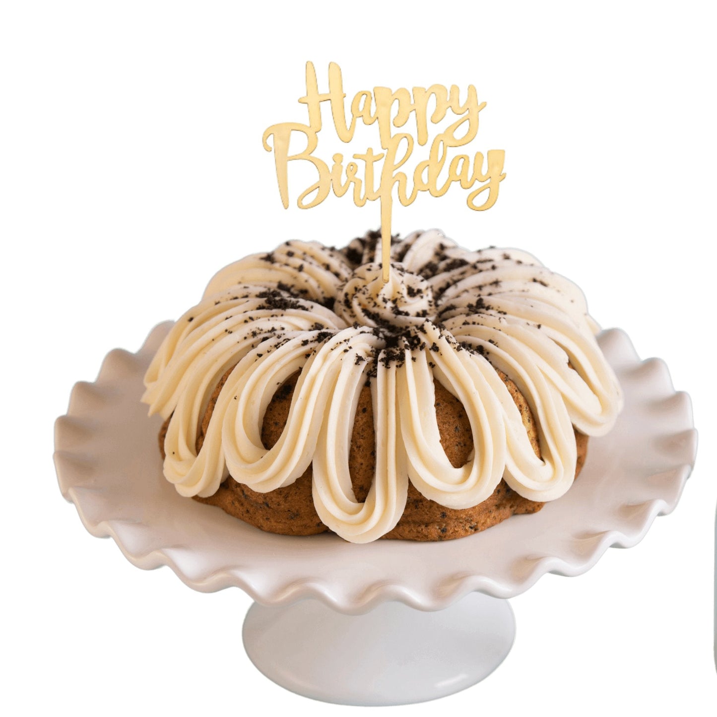 Big Bundt Cakes | "HAPPY BIRTHDAY" Candle Topper