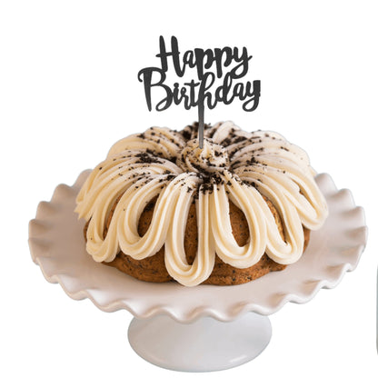 Big Bundt Cakes | "HAPPY BIRTHDAY" Candle Topper