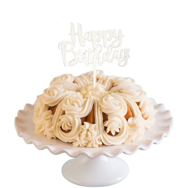 Big Bundt Cakes | "HAPPY BIRTHDAY" Candle Topper Bundt Cake