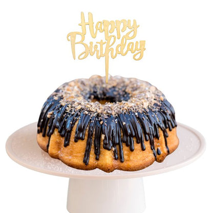 Big Bundt Cakes | "HAPPY BIRTHDAY" Candle Topper Bundt Cake