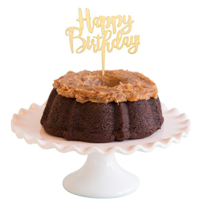 Big Bundt Cakes | "HAPPY BIRTHDAY" Candle Topper Bundt Cake