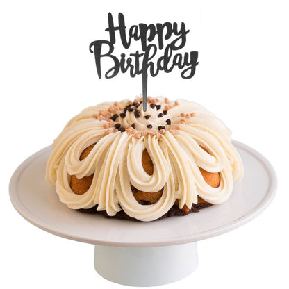 Big Bundt Cakes | "HAPPY BIRTHDAY" Candle Topper Bundt Cake