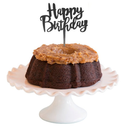 Big Bundt Cakes | "HAPPY BIRTHDAY" Candle Topper Bundt Cake