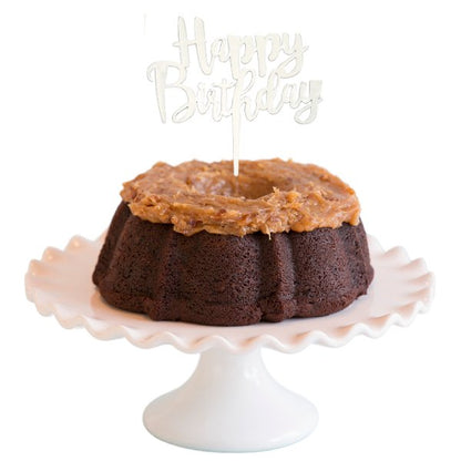 Big Bundt Cakes | "HAPPY BIRTHDAY" Candle Topper Bundt Cake