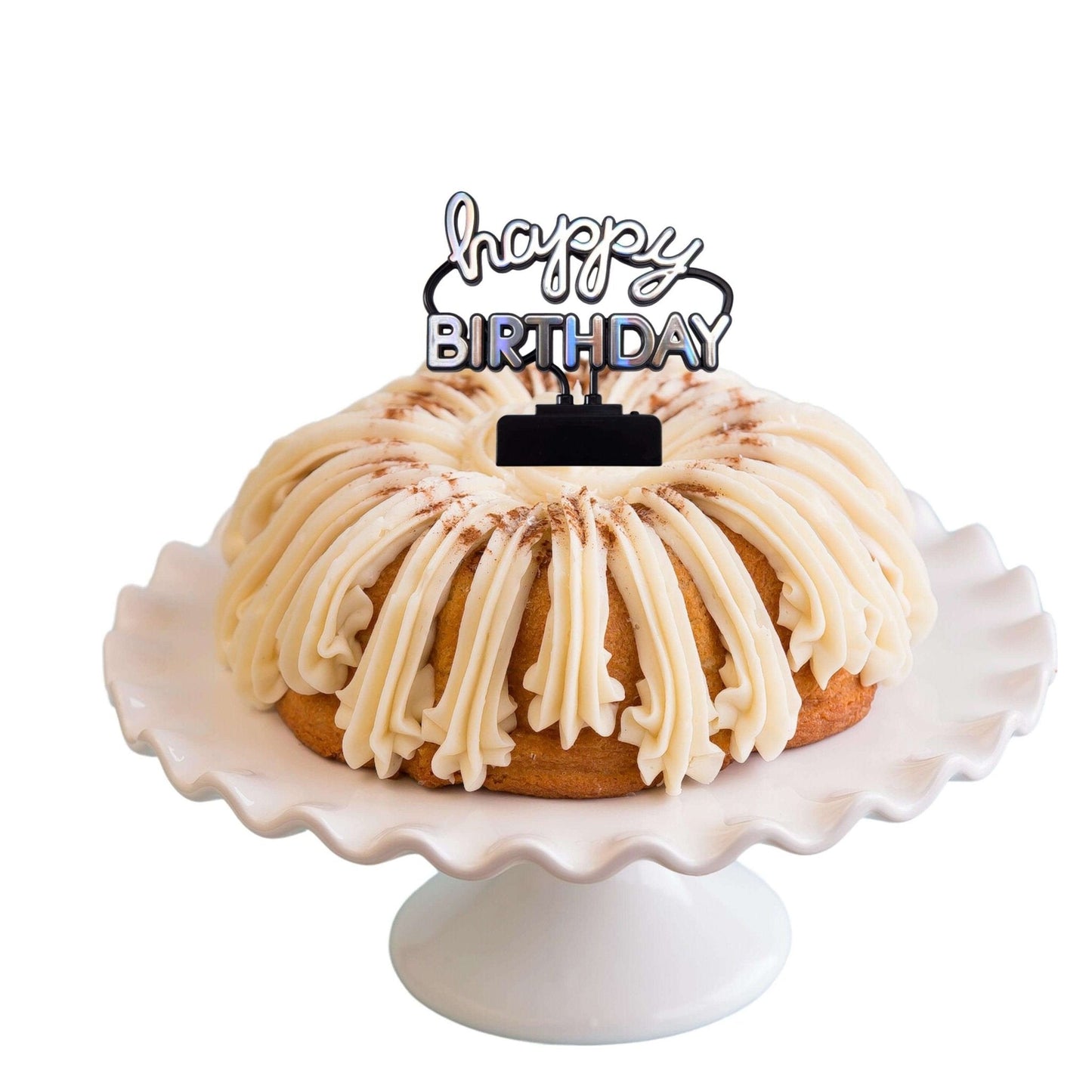 Big Bundt Cakes | "HAPPY BIRTHDAY" Neon Sign Bundt Cake