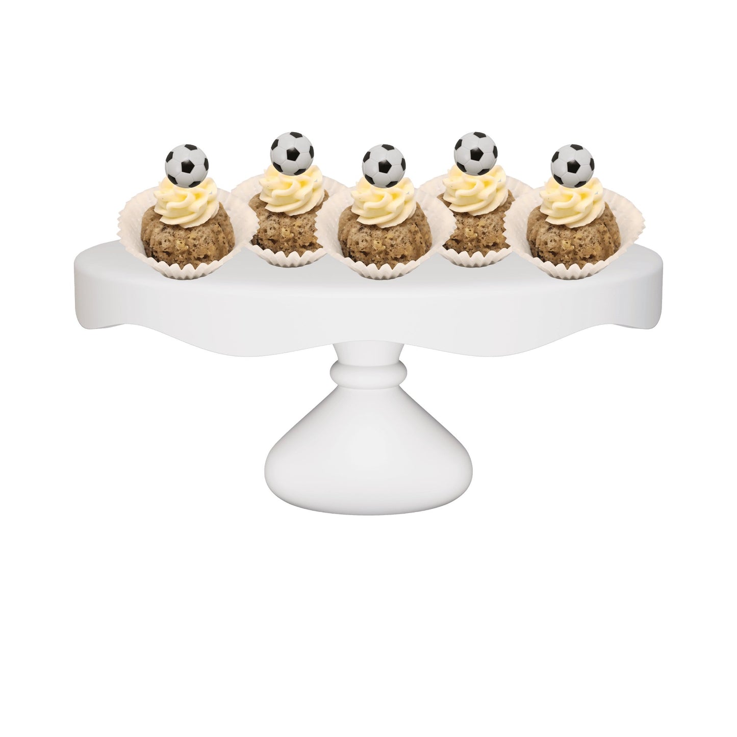 Bitties | Soccer Ball Themed Bitty Bundt Cakes