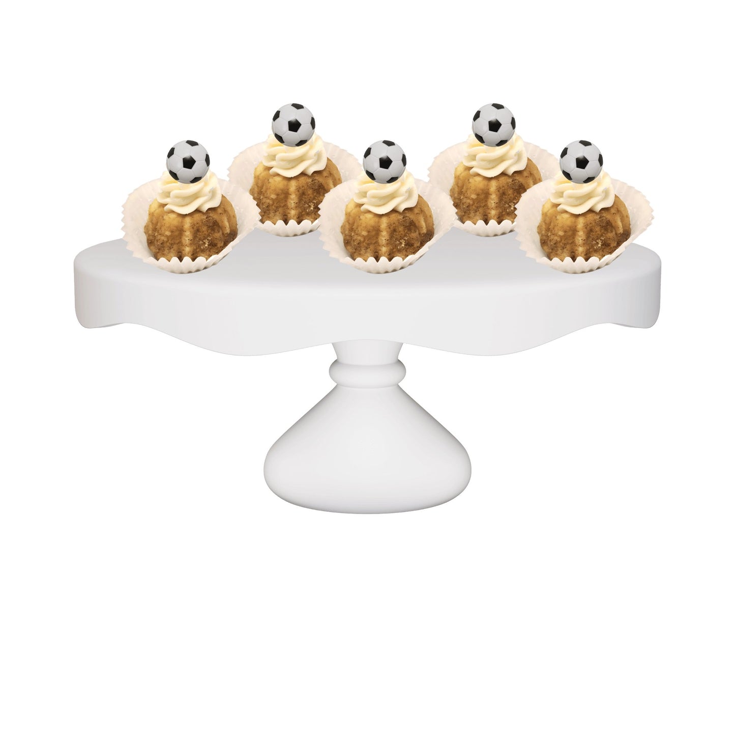 Bitties | Soccer Ball Themed Bitty Bundt Cakes