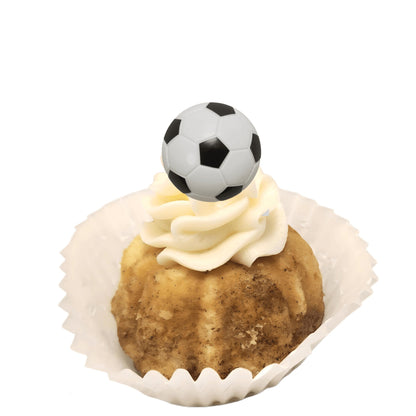 Bitties | Soccer Ball Themed Bitty Bundt Cakes