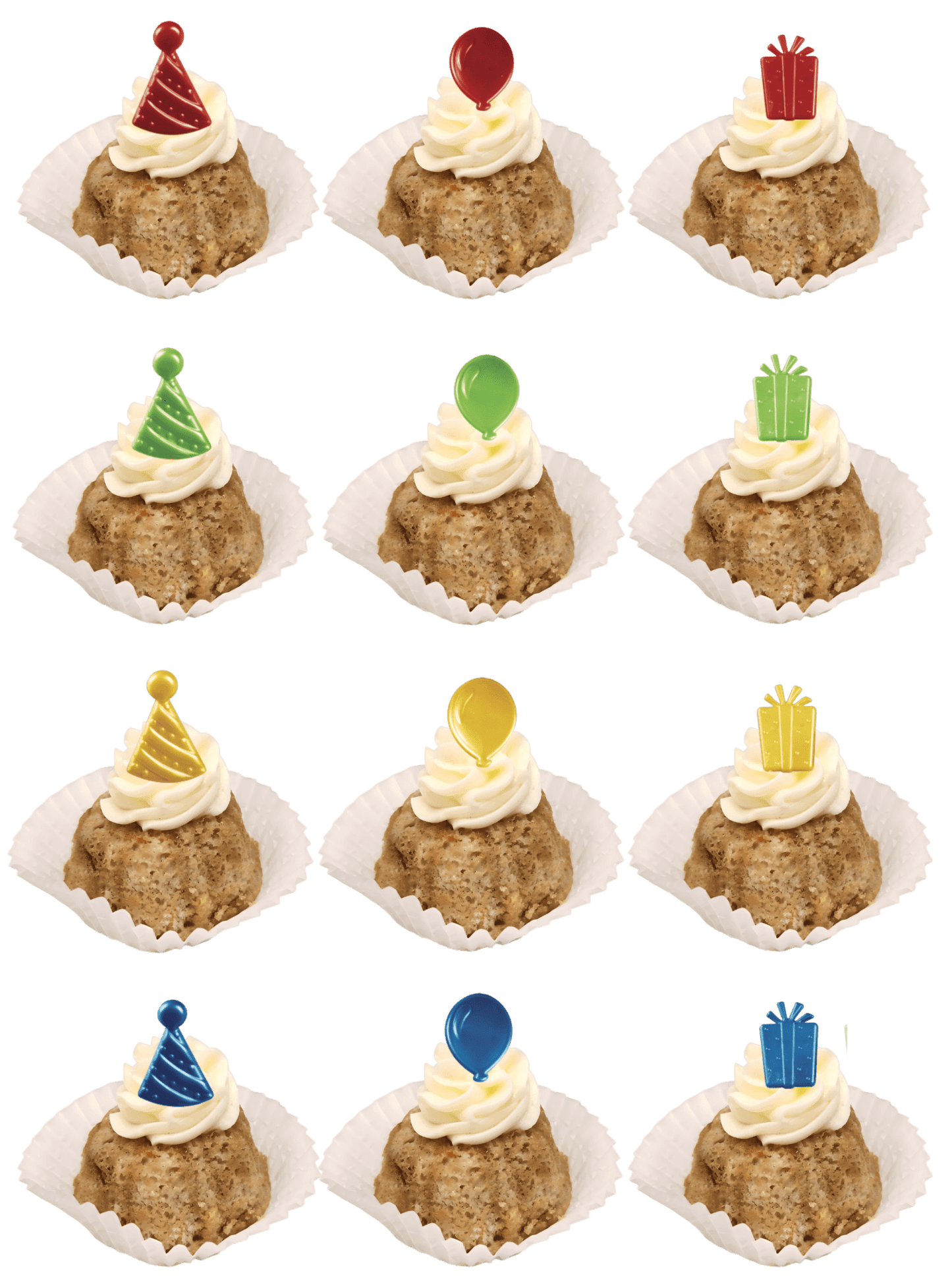 Bitty Bundts | Birthday Icons Bundtcake Bitties