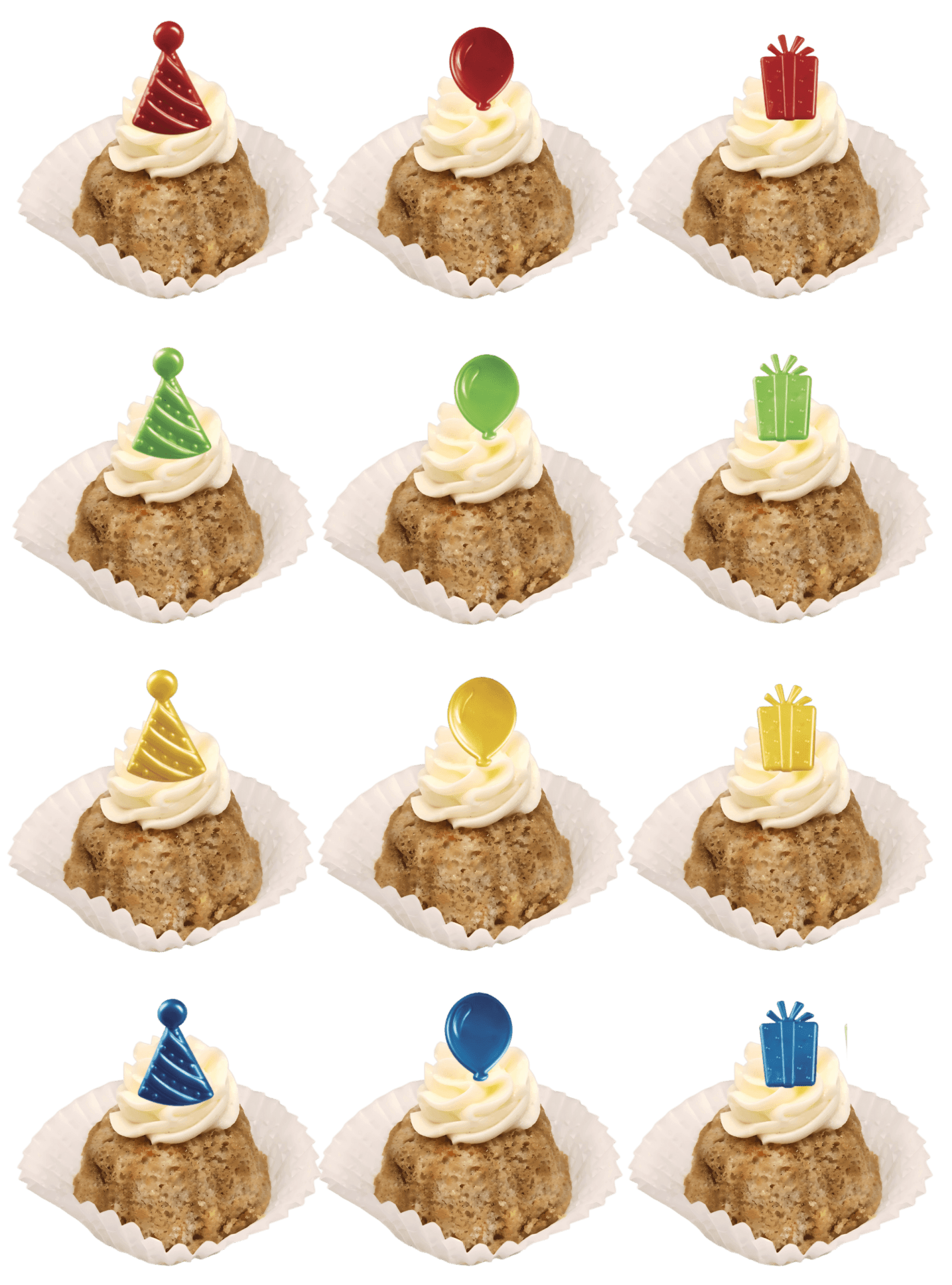 Bitty Bundts | Birthday Icons Bundtcake Bitties