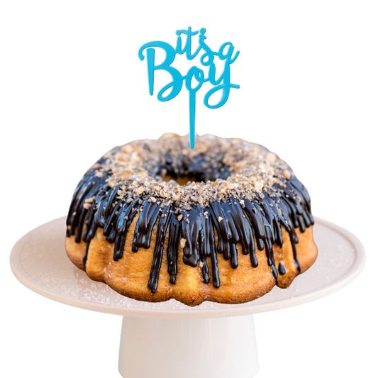 Blonde Salted Caramel | "IT'S A BOY" Bundt Cake