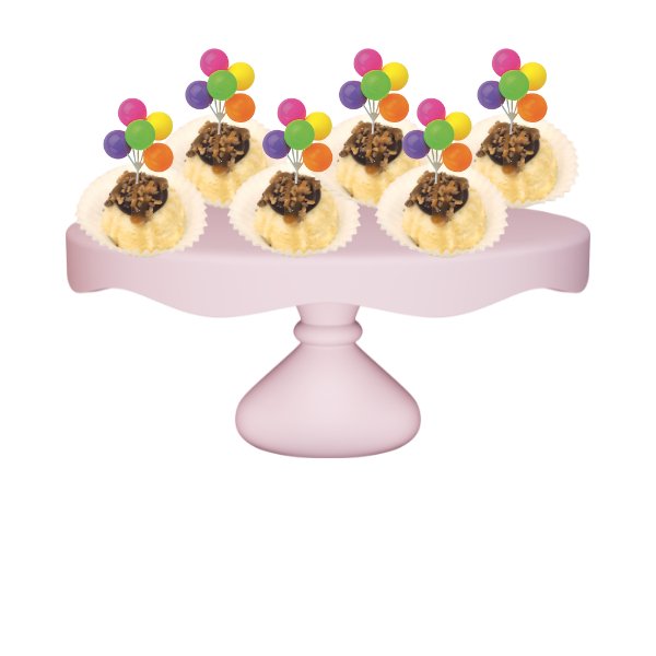 Blonde Salted Caramel Neon Balloon Cluster Bitty Bundts