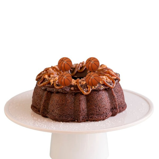 Brunette Salted Caramel | Basketball Bundt Cake