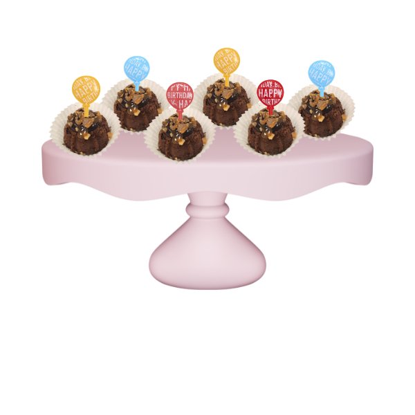 Brunette Salted Caramel | Colorful Balloon Bitty Bundts