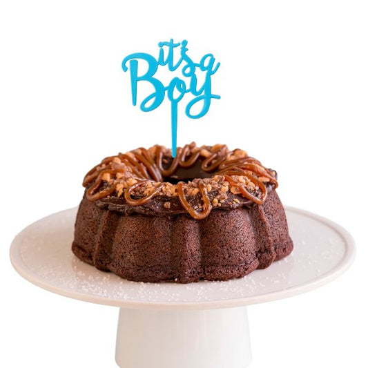 Brunette Salted Caramel | "IT'S A BOY" Bundt Cake