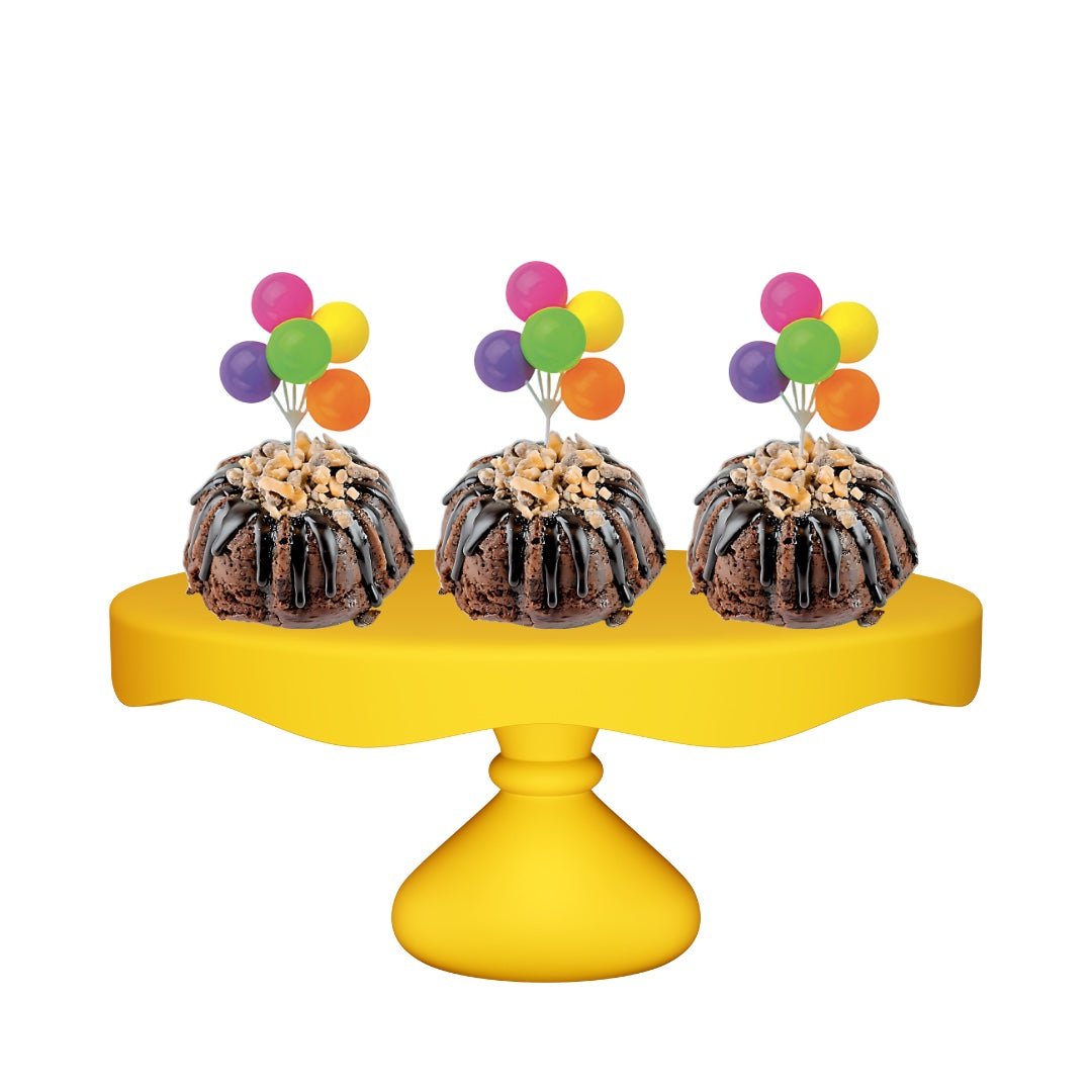 Brunette Salted Caramel Neon Balloon Cluster Bundties