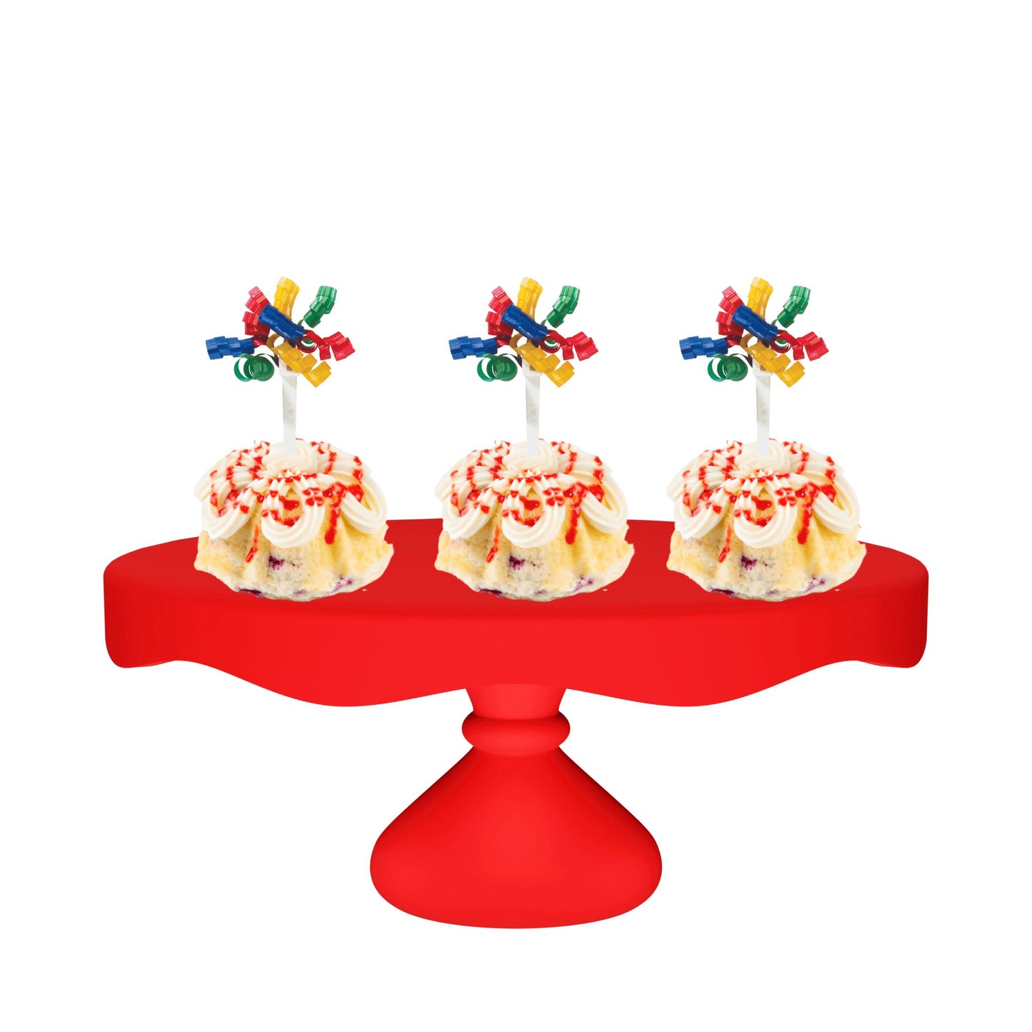 Bundtie | 4 - Color Primary Ribbon Bundt cakes