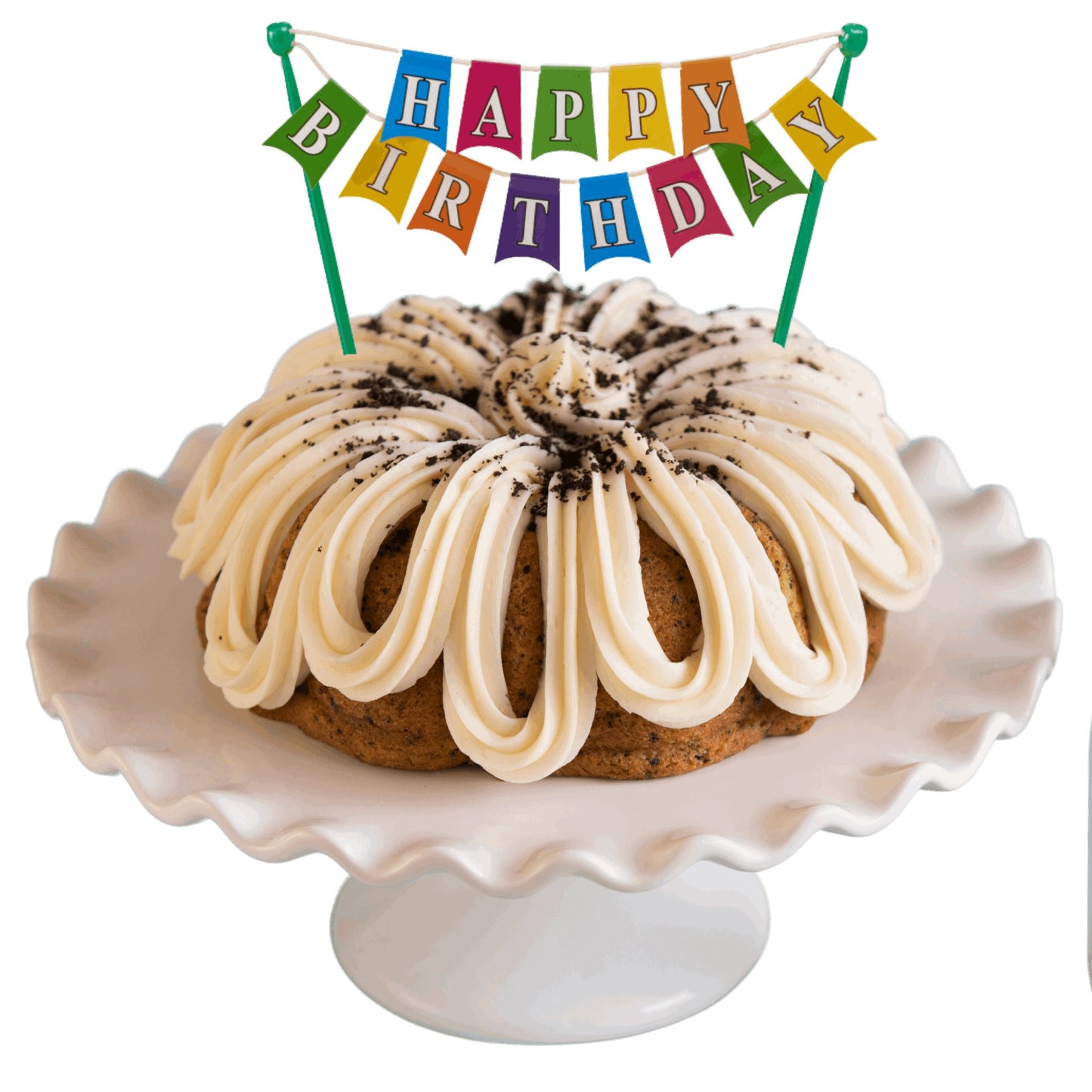 Cookies n' Cream | "HAPPY BIRTHDAY" Banner Bundt Cake