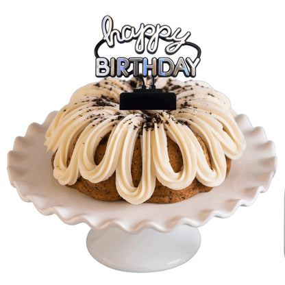 Cookies n' Cream | "HAPPY BIRTHDAY" Neon Sign Bundt Cake