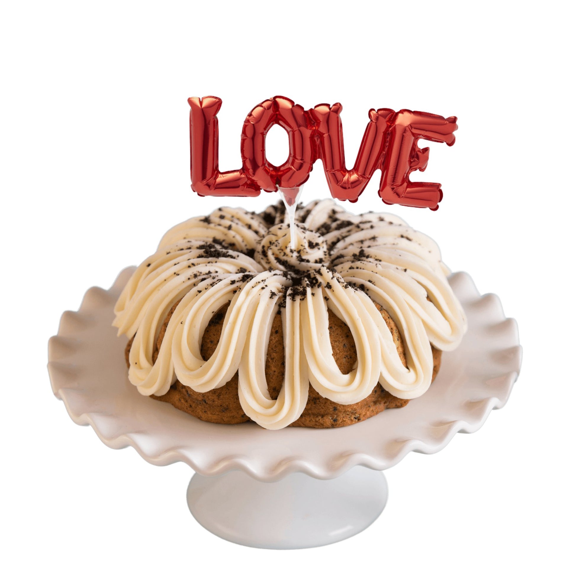 Cookies n' Cream | Inflatable "LOVE" Anagram® Bundt Cake